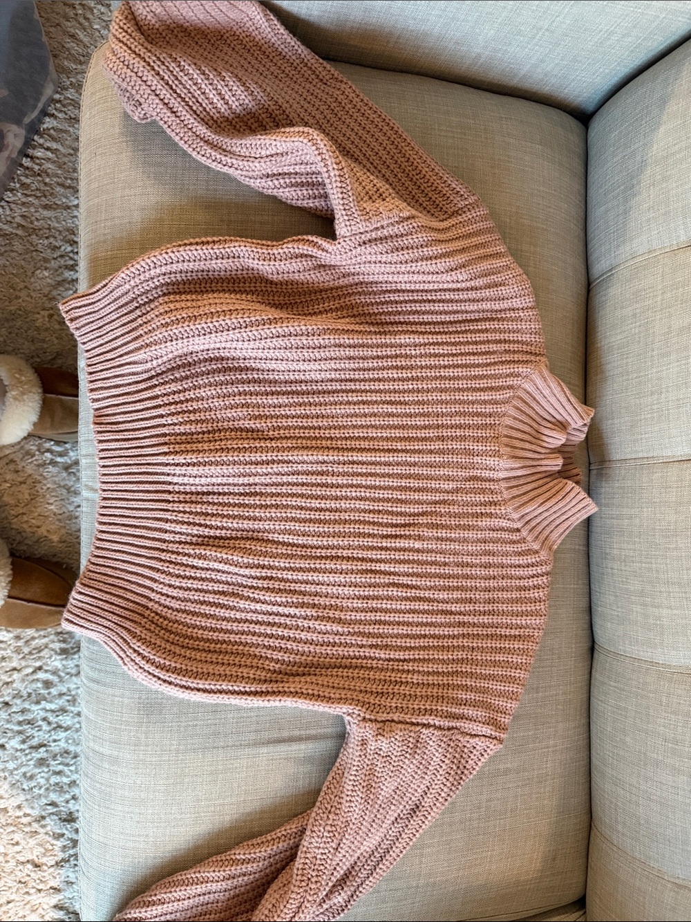 Pink High neck Sweater